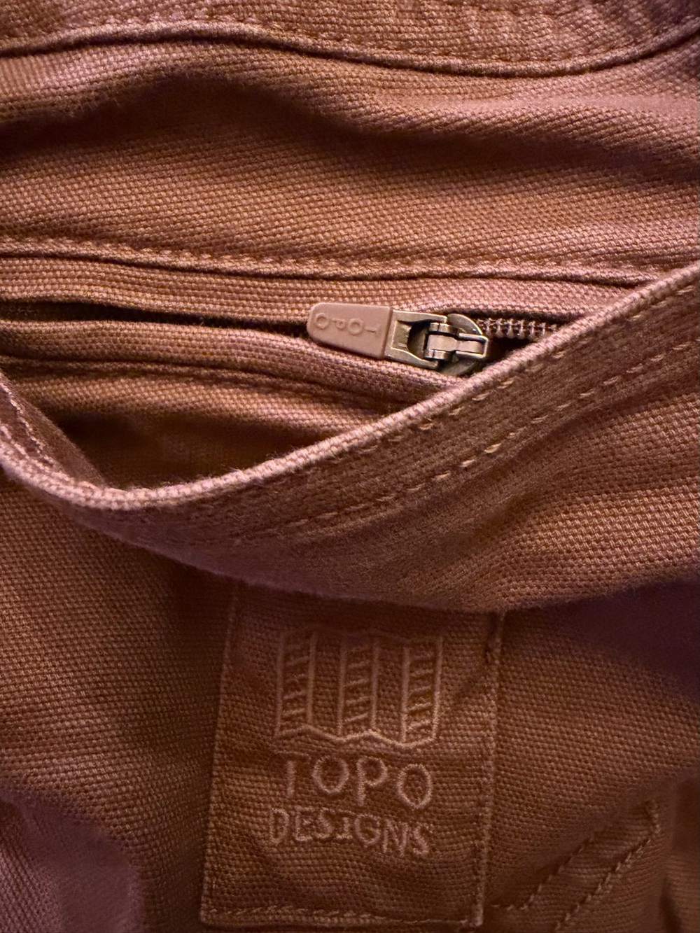 Topo Designs dirt pants classic. Organic cotton womens size small peppercorn